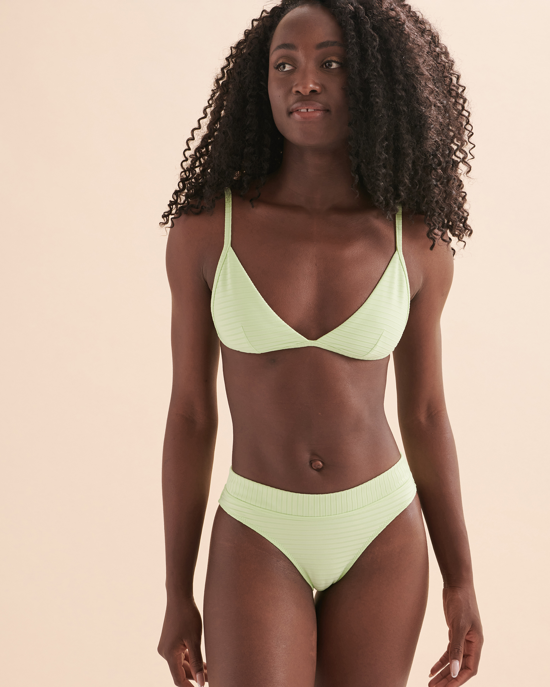 RIP CURL Premium Surf Triangle Bikini Top Light Green 0AMWSW - View1