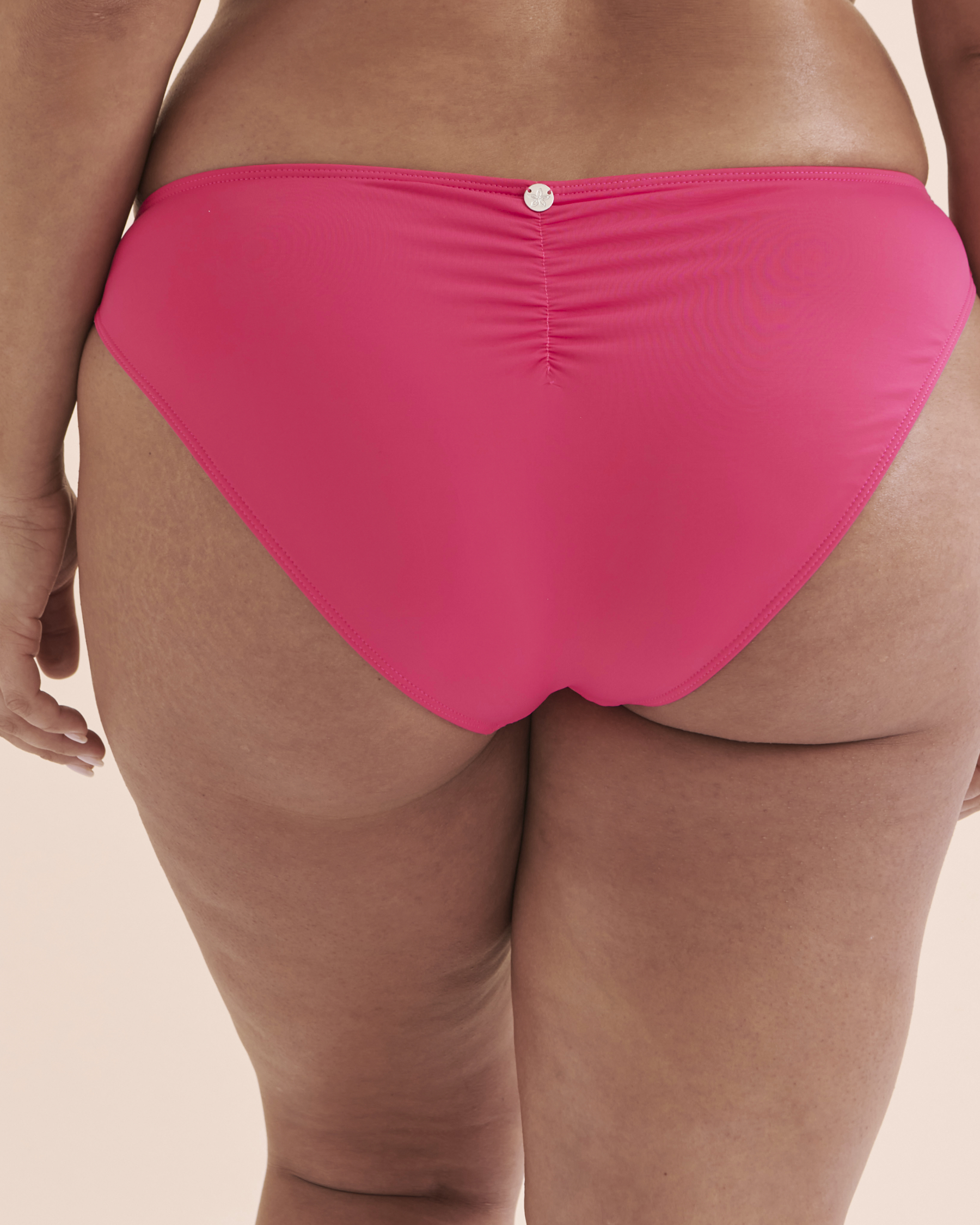 QUINTSOUL Ruched Side Bikini Bottom Raspberry W15195664 - View6