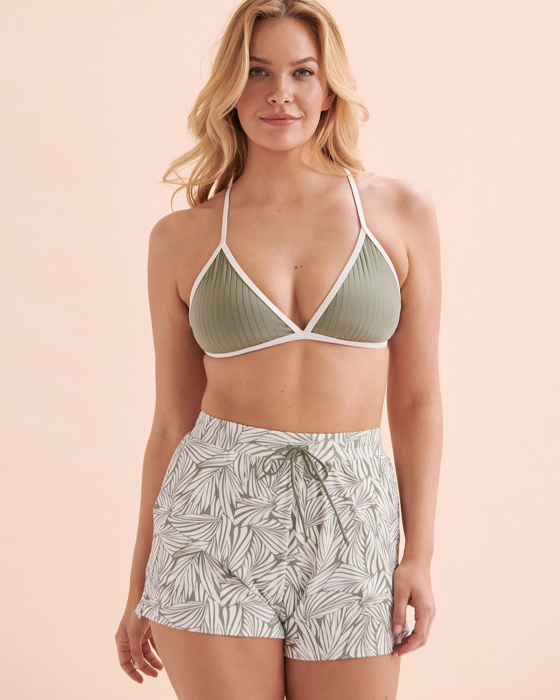 SKYE Biomes Coletta Swim Shorts Light Green Tropical SK751660 - View4