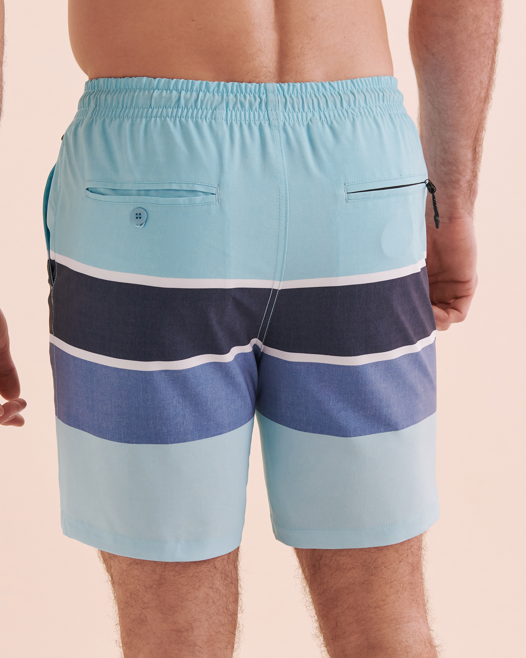 LUCKY ALOHA Apex Volley Swimsuit Blue Stripes APX1567 - View2