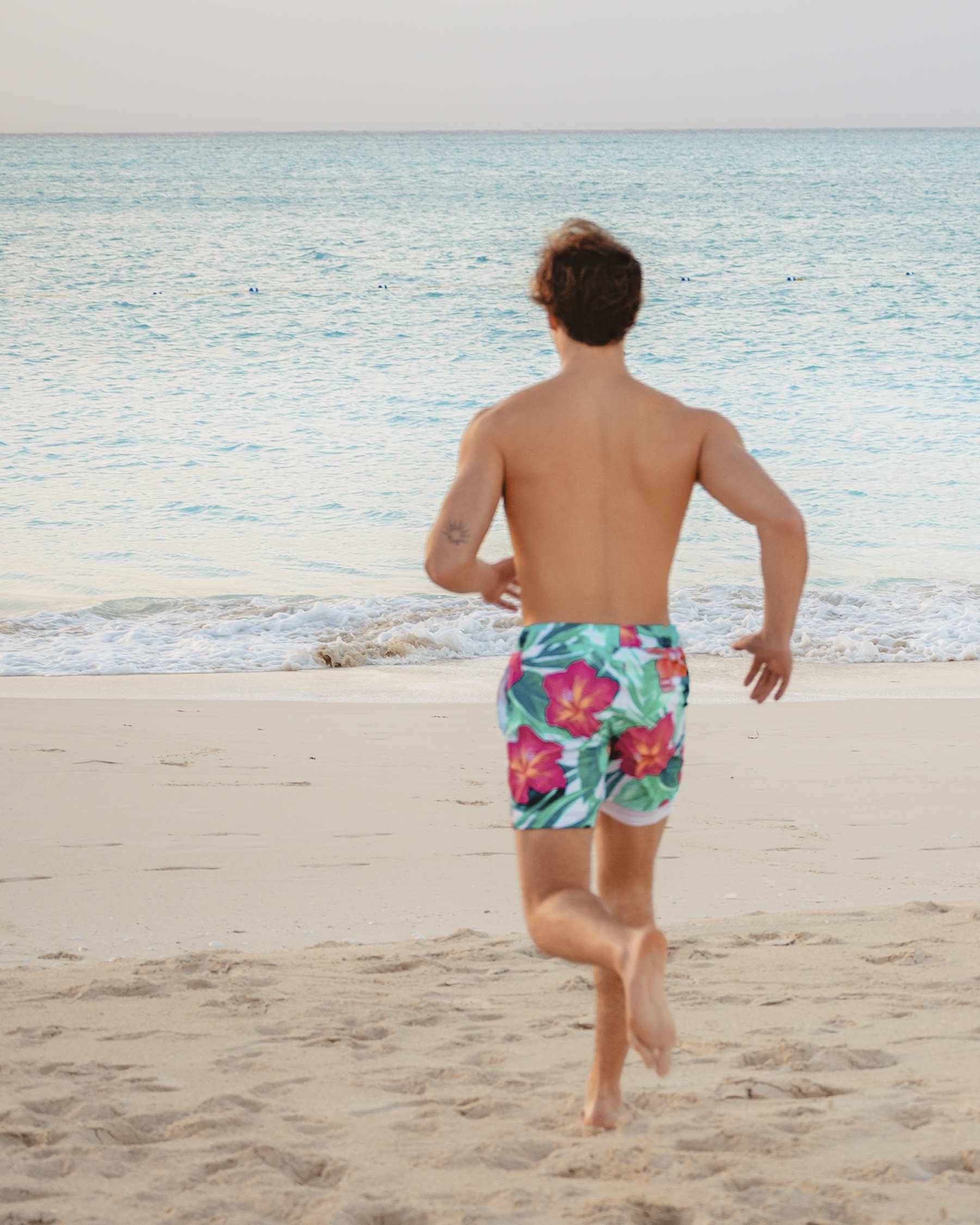 HAMABE Volley Swimsuit Hibiscus Tropical 03100031 - View2