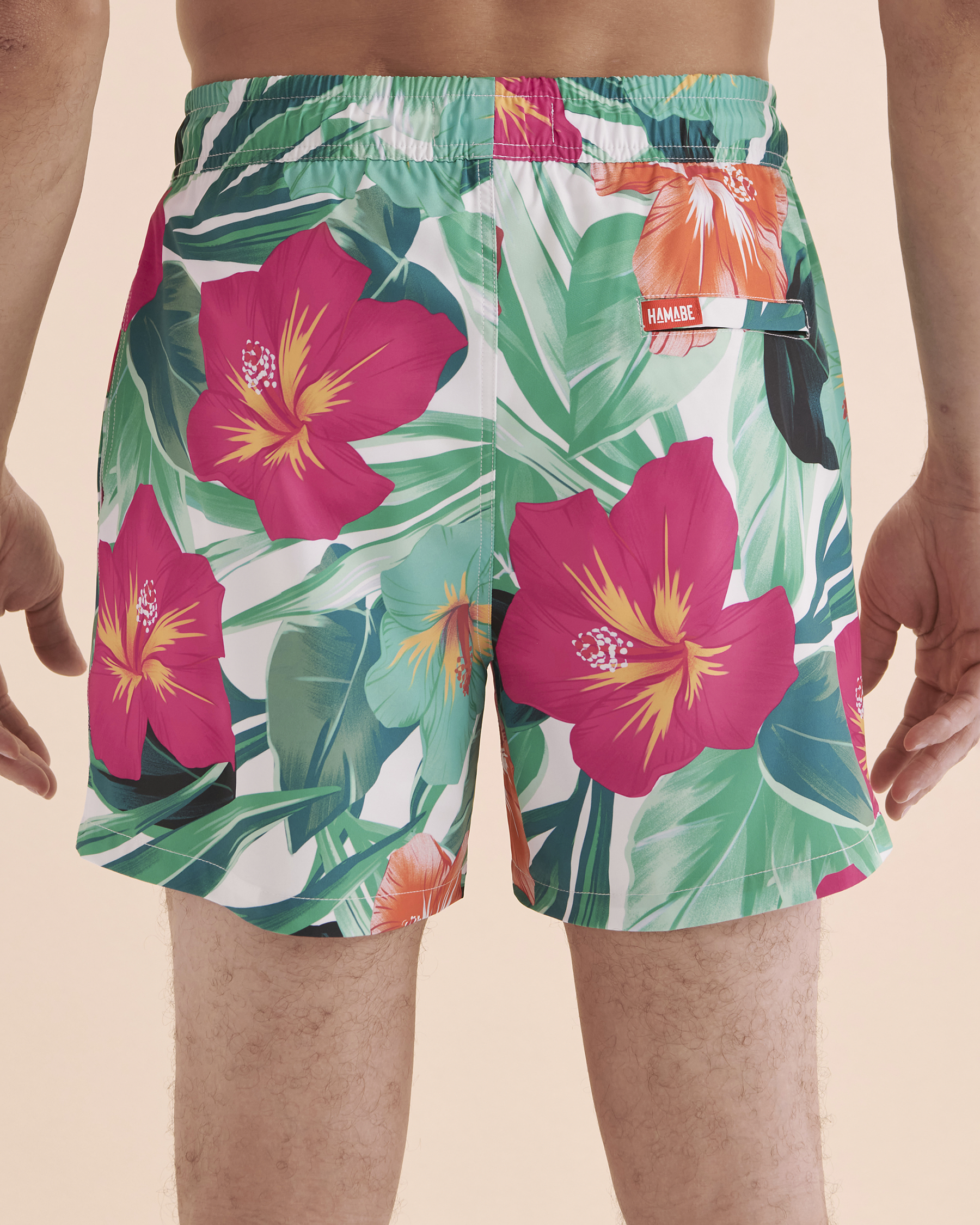 HAMABE Volley Swimsuit Hibiscus Tropical 03100031 - View8