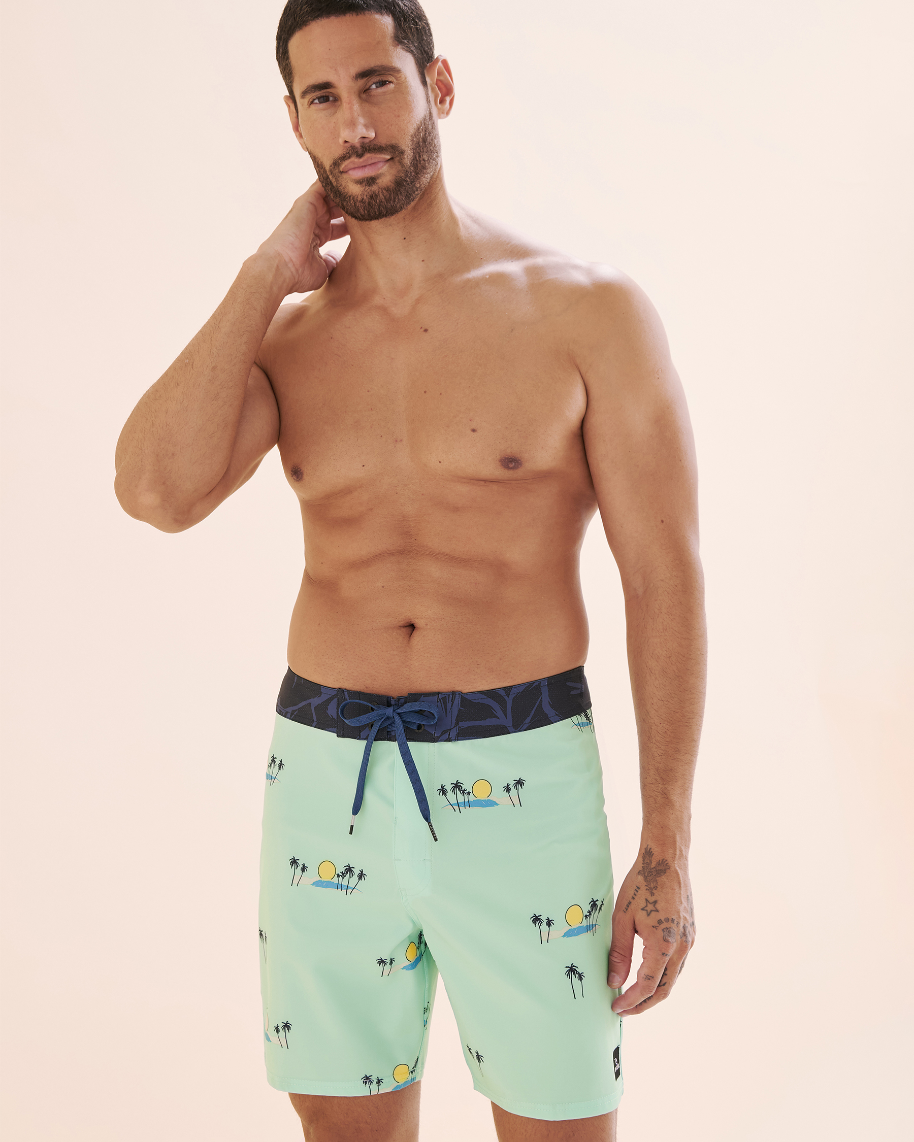 RIP CURL AOTS Mirage Cody Welsh Boardshort Swimsuit Aqua Blue 0BKMBO - View4
