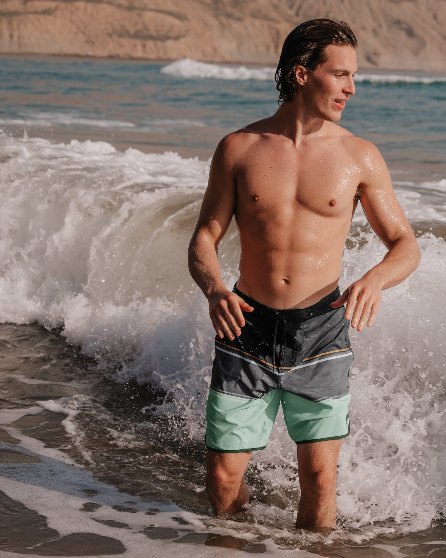 O'NEILL Lennox Scallop 19'' Boardshort Swimsuit Graphite Grey SP5106011 - View1