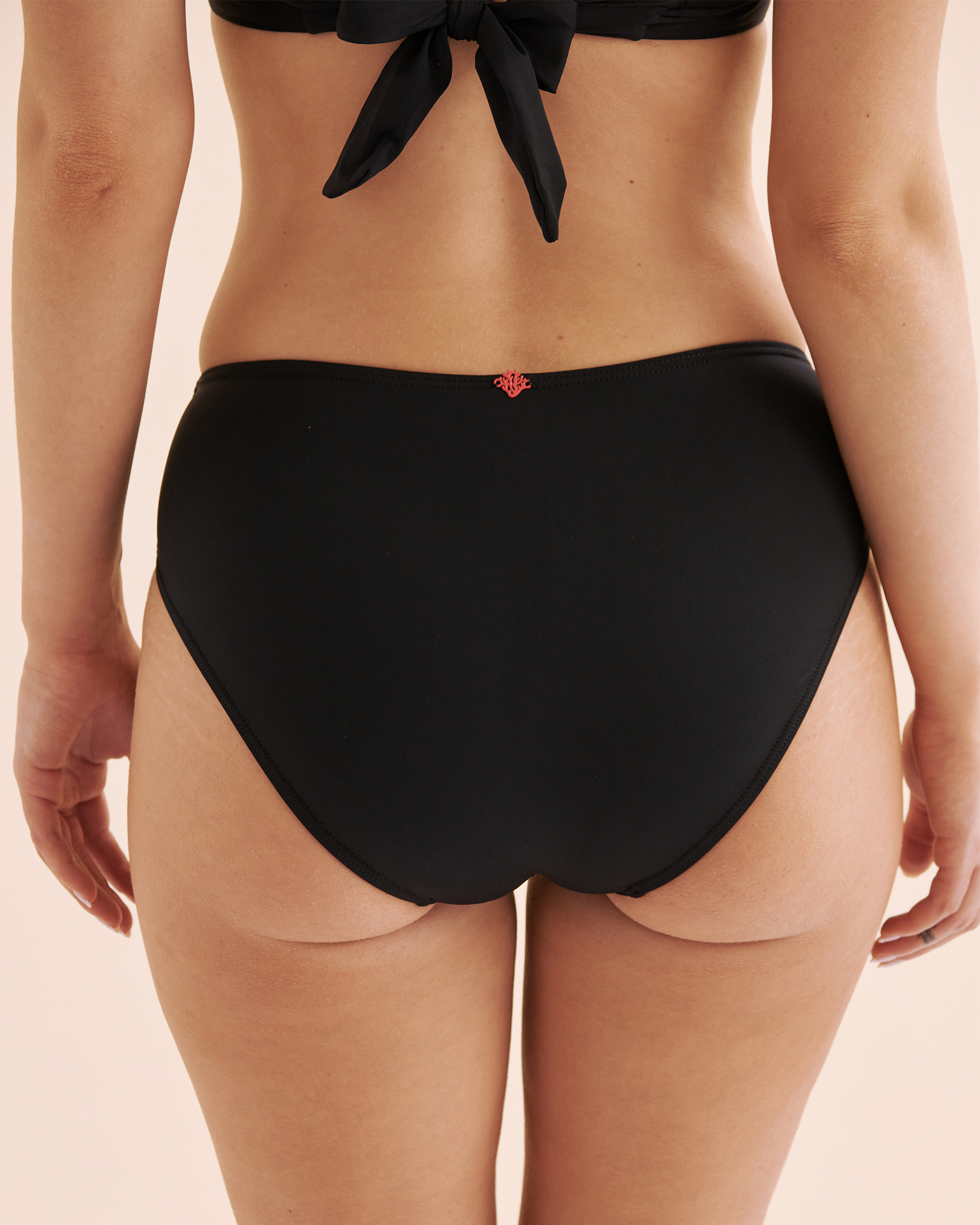 COSTA DEL REY Mid Rise Bikini Bottom Black 01300436 - View2