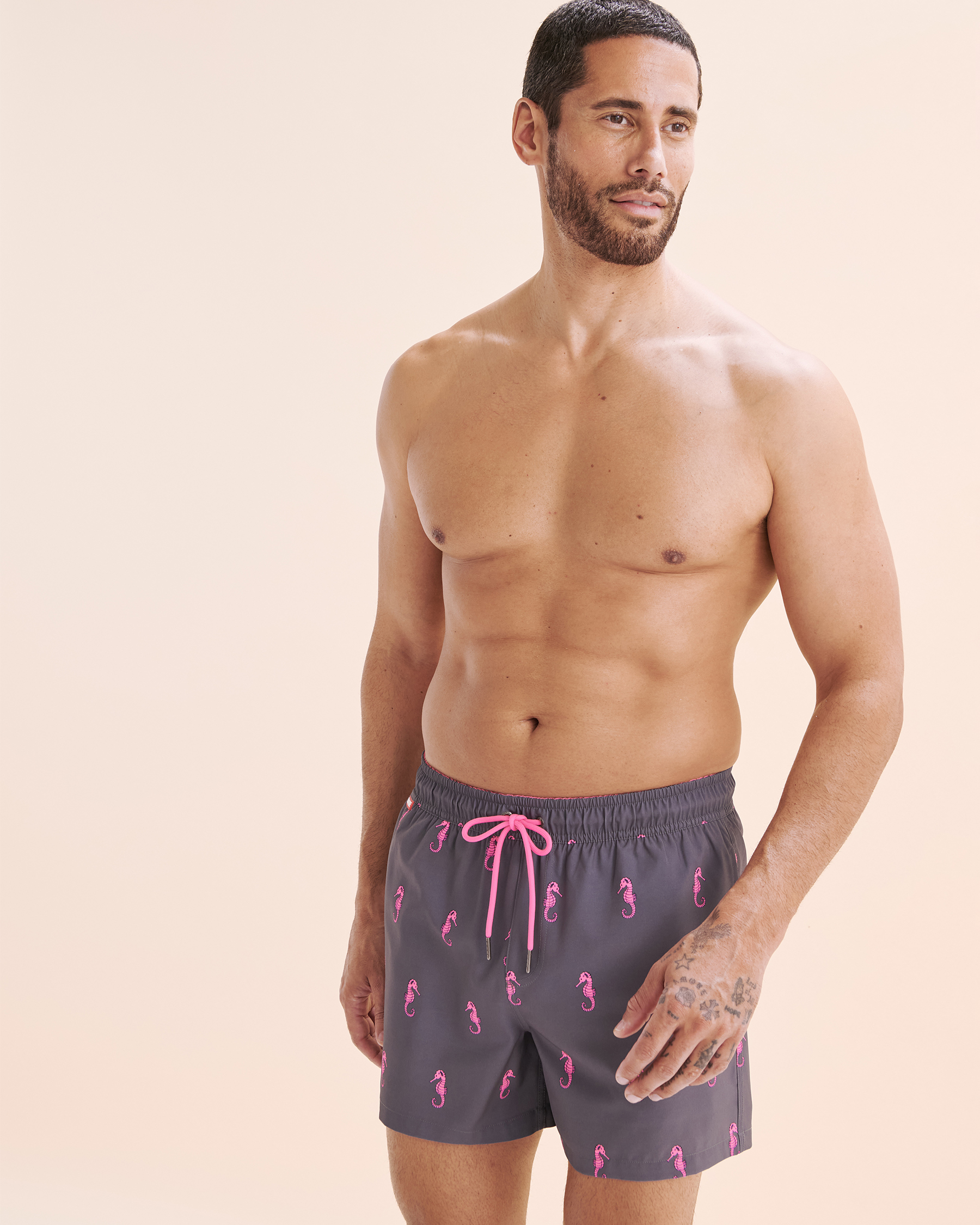 HAMABE Volley Swimsuit with Comfort Liner Seahorse Pink 03100053 - View5