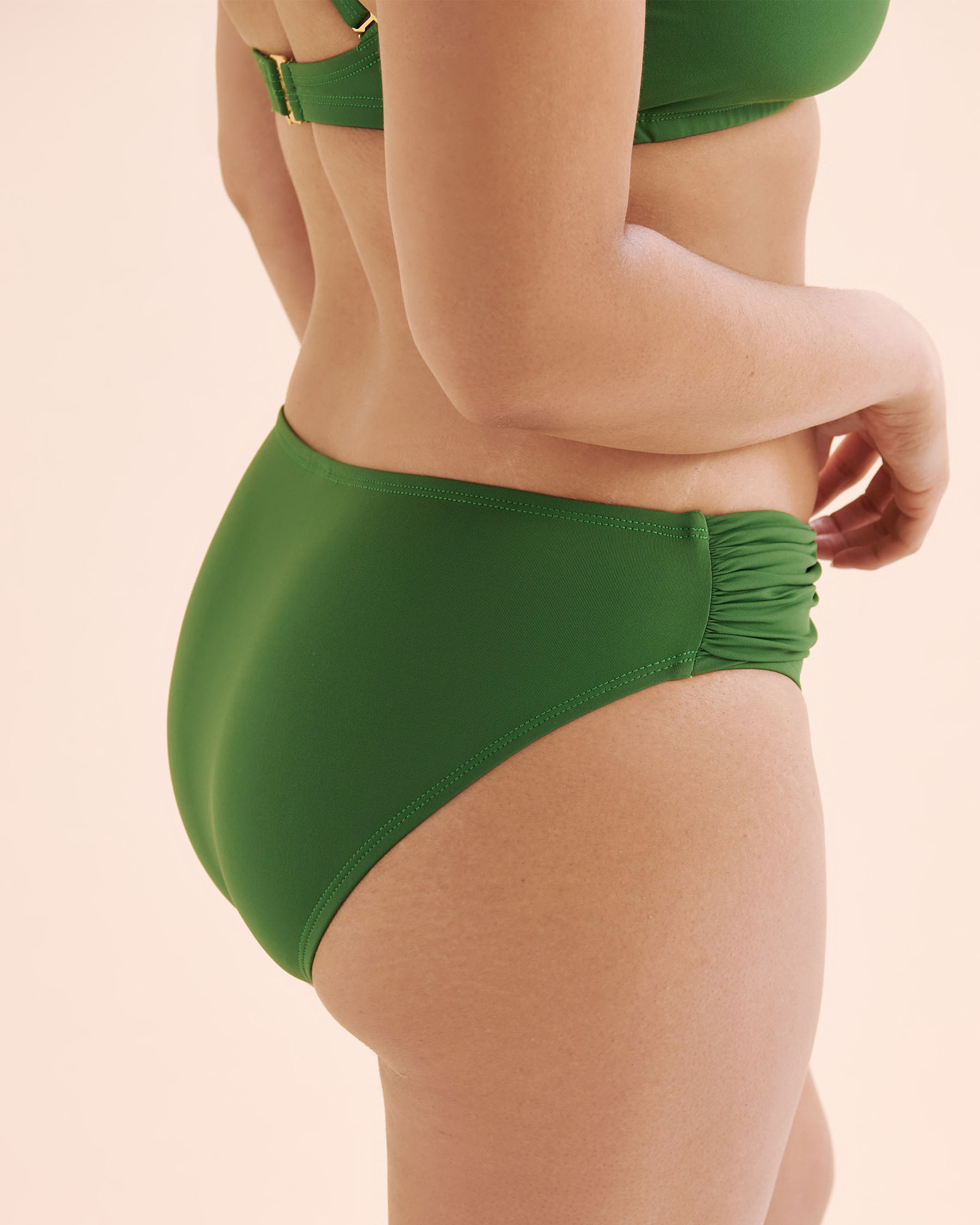 BLEU ROD BEATTIE Do It Sexy Draped Hipster Bikini Bottom Green RBDS26570 - View4