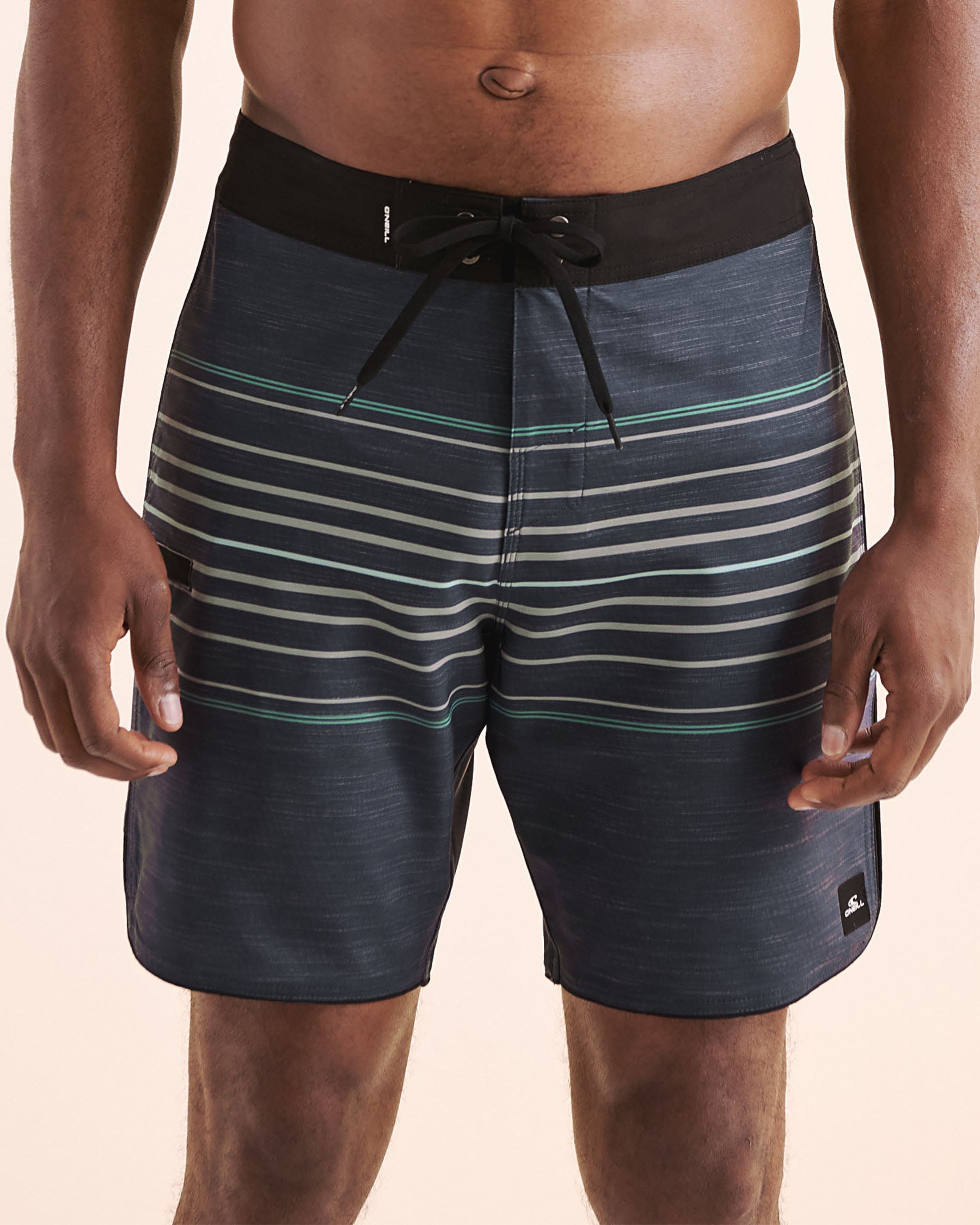 O'NEILL Hyperfreak Heat Stripe Scallop Boardshort Swimsuit Navy Blue SP5106032 - View1