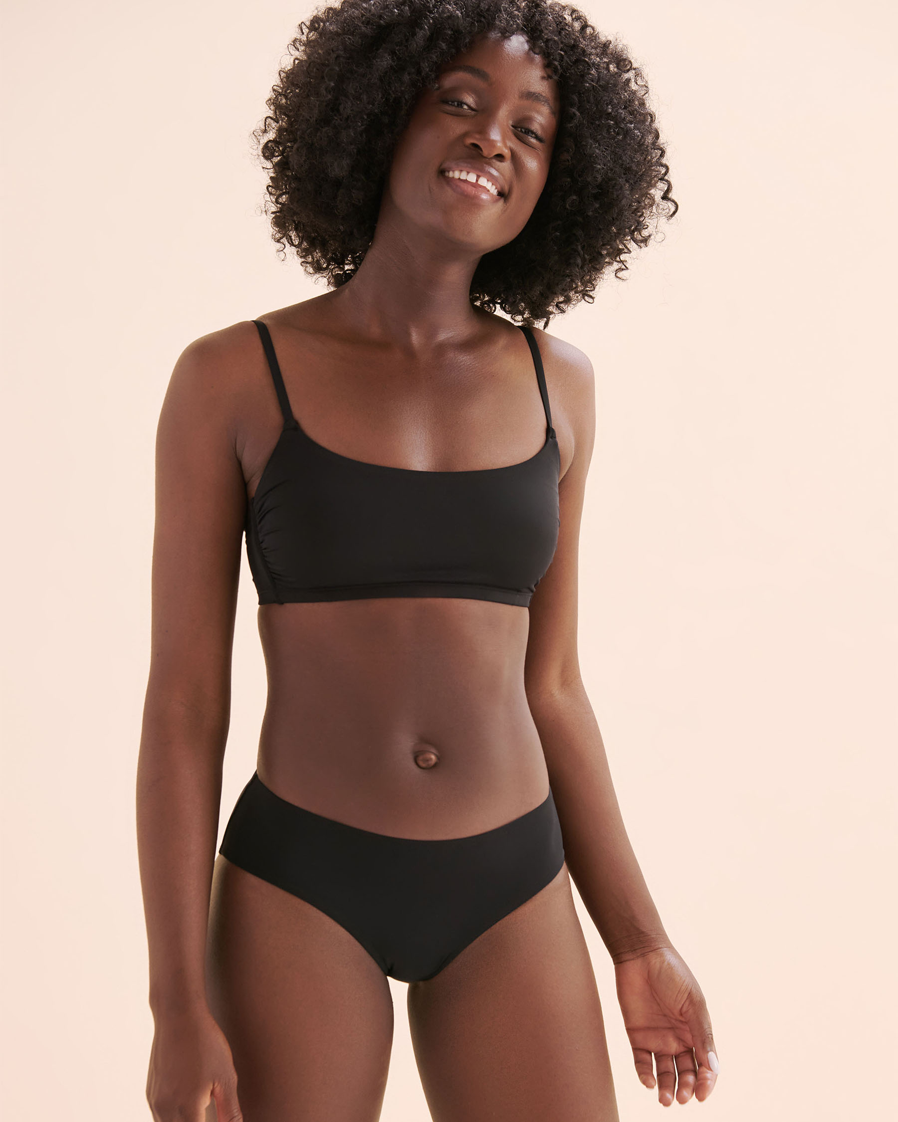 TROPIK Low-Rise Hipster Bikini Bottom Black 01300474 - View5