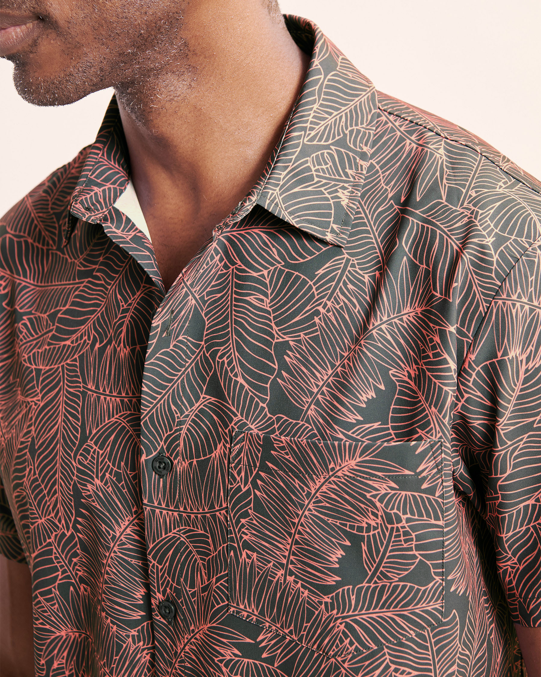 HAMABE Short Sleeve Shirt Grey 04100040 - View5