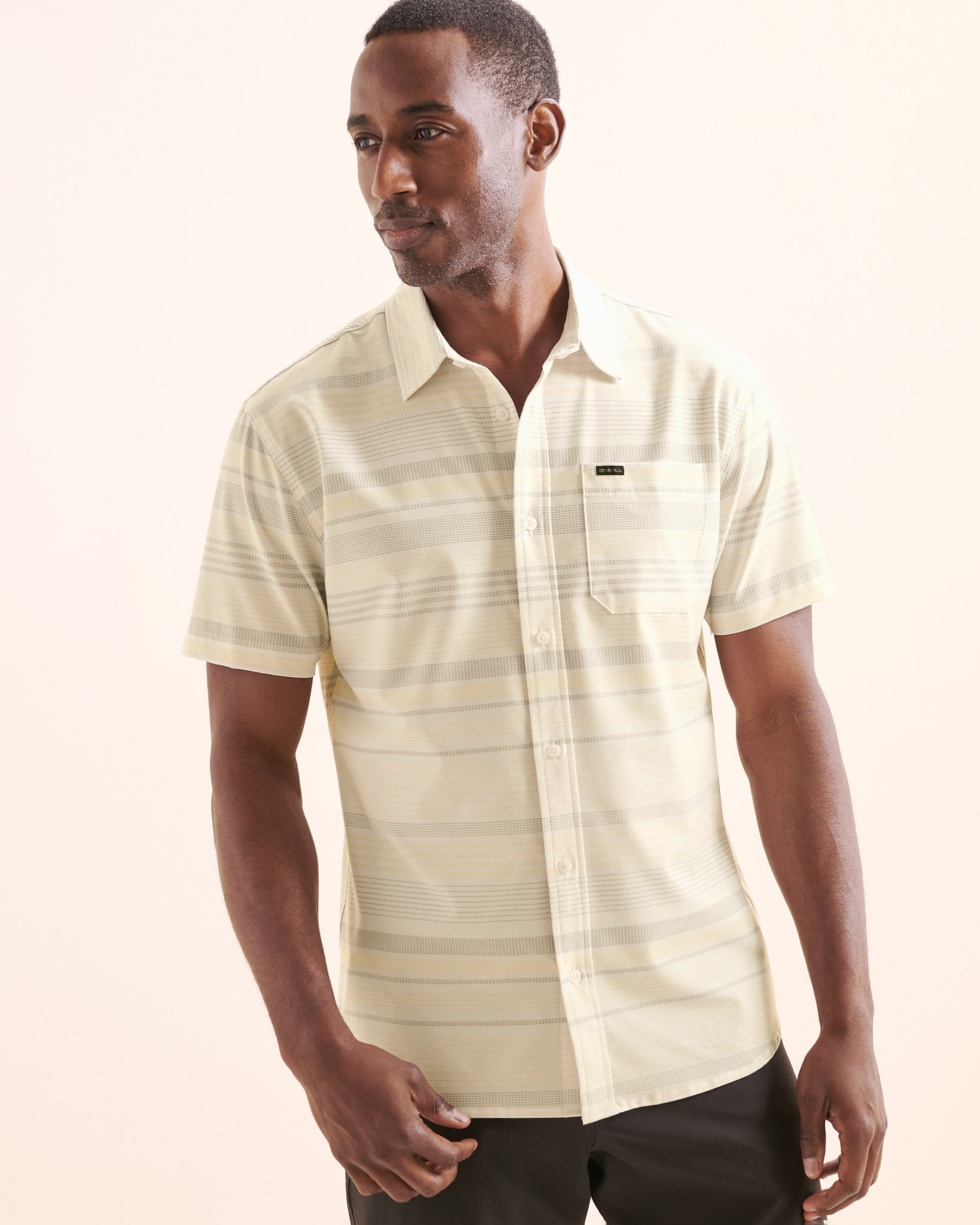O'NEILL TRVLR UPF Traverse Stripe Standard Shirt White SP5104105 - View1