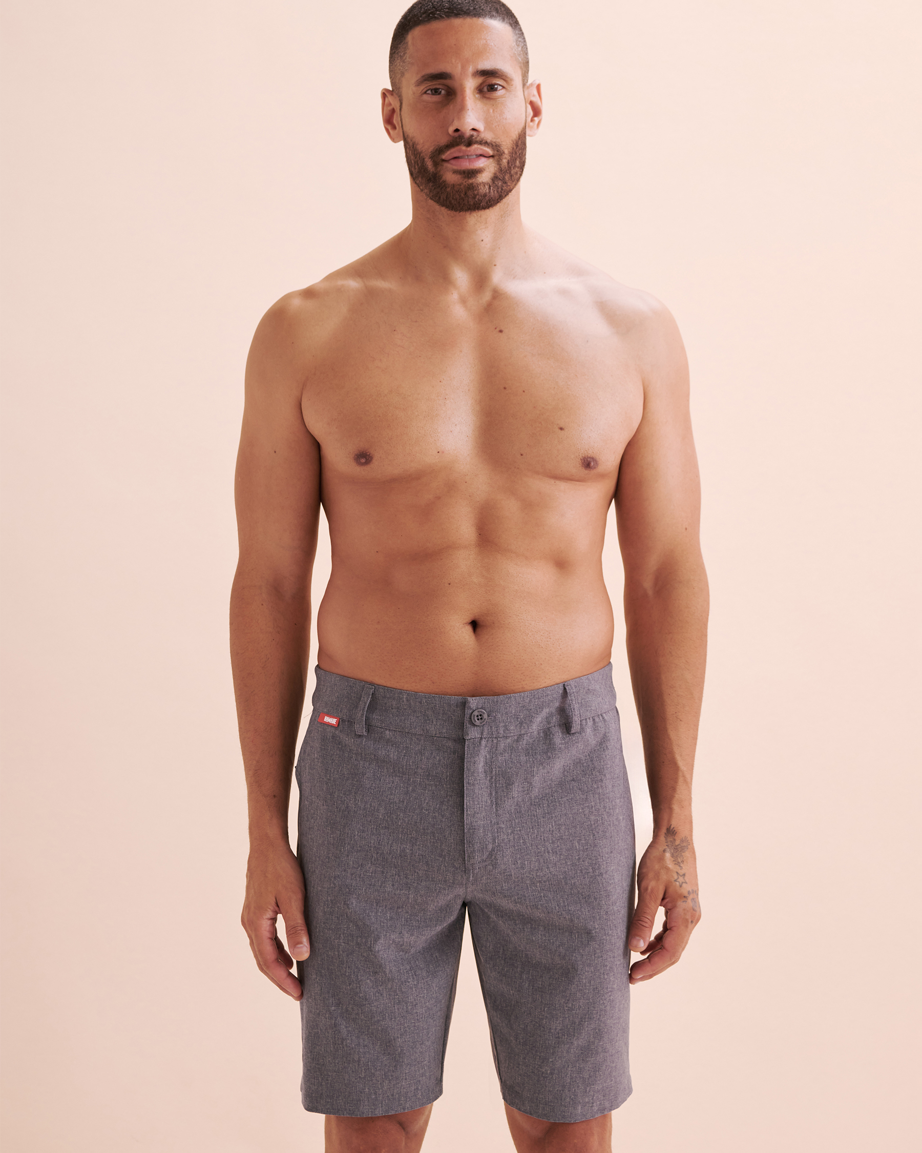 HAMABE Hybrid Shorts Navy Blue 03100038 - View6