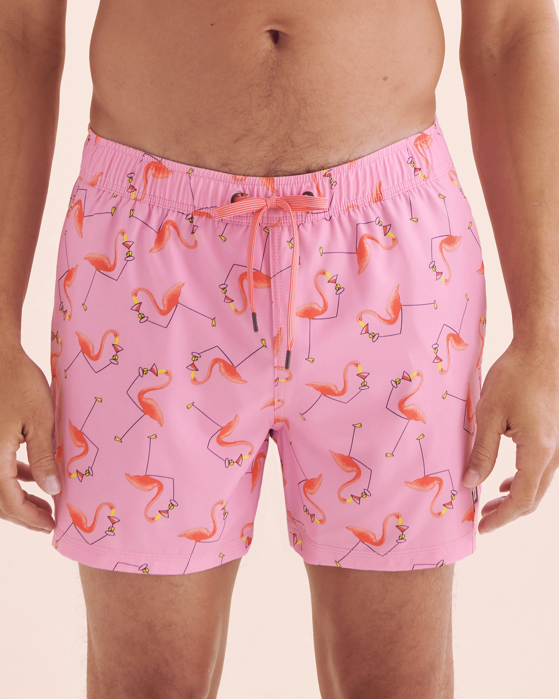 SAXX Oh Buoy Volley Swimsuit Pink Flamigno Print SXSW03L - View5