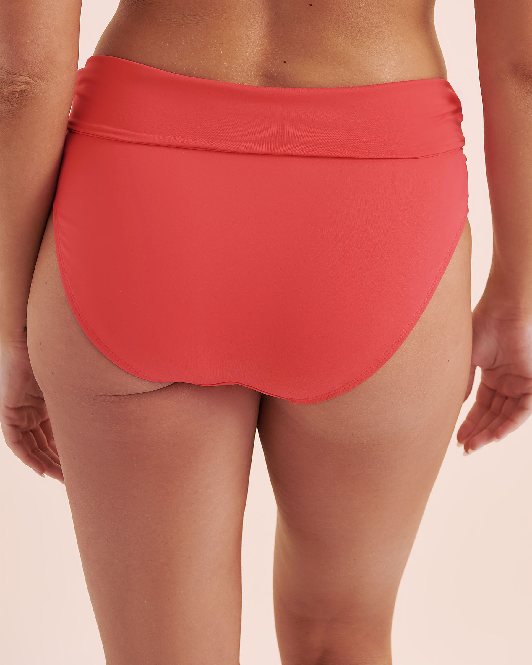 ANNE COLE COASTAL PALM Convertible Bikini Bottom Coral MYMB36001 - View4