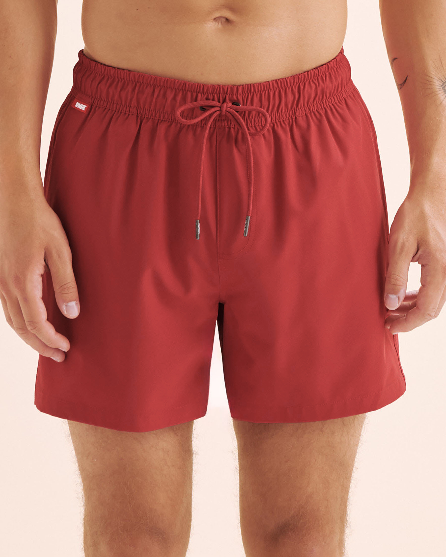 HAMABE Compression Liner Volley Swimsuit Cardinal Red 03100069 - View1