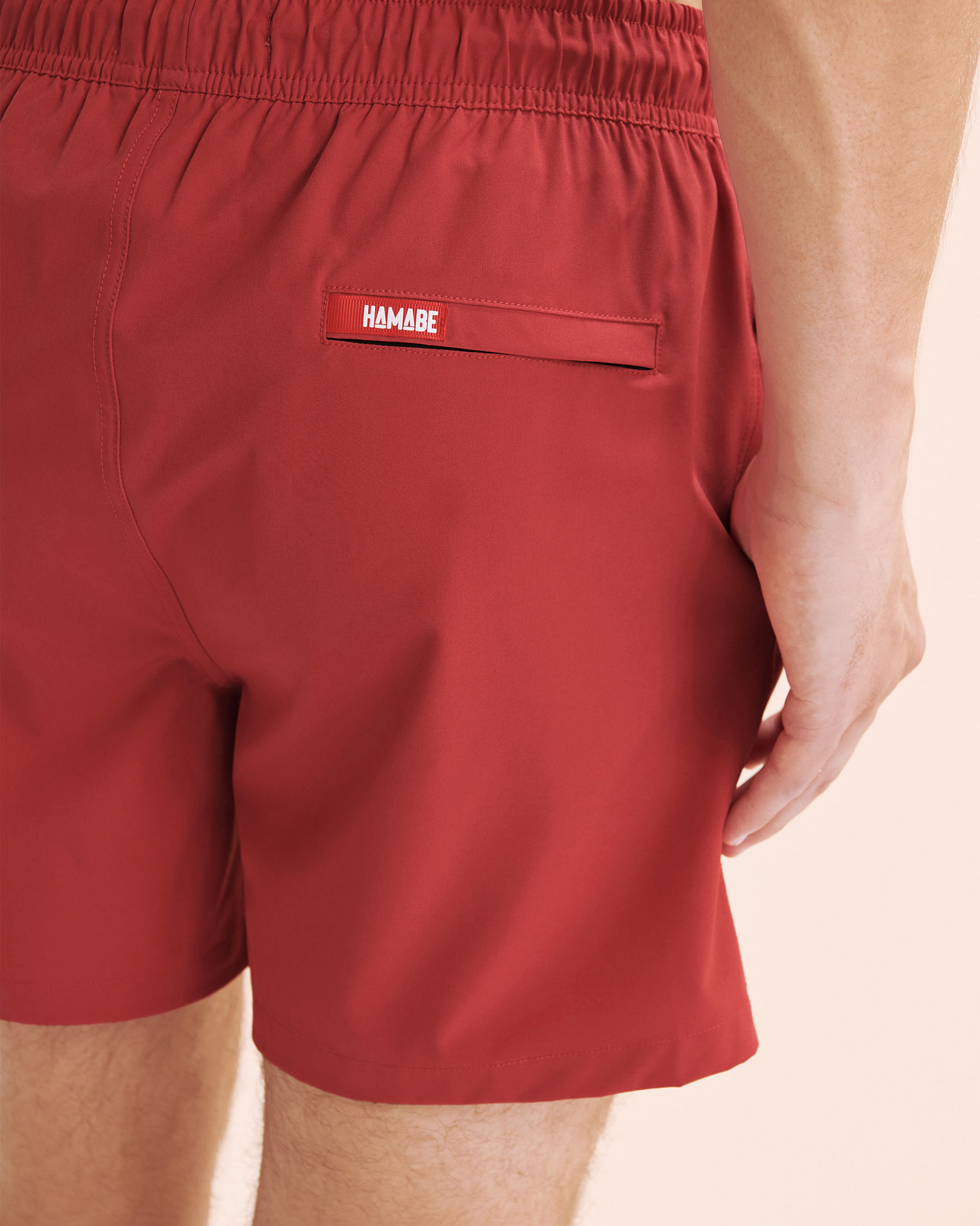 HAMABE Compression Liner Volley Swimsuit Cardinal Red 03100069 - View4