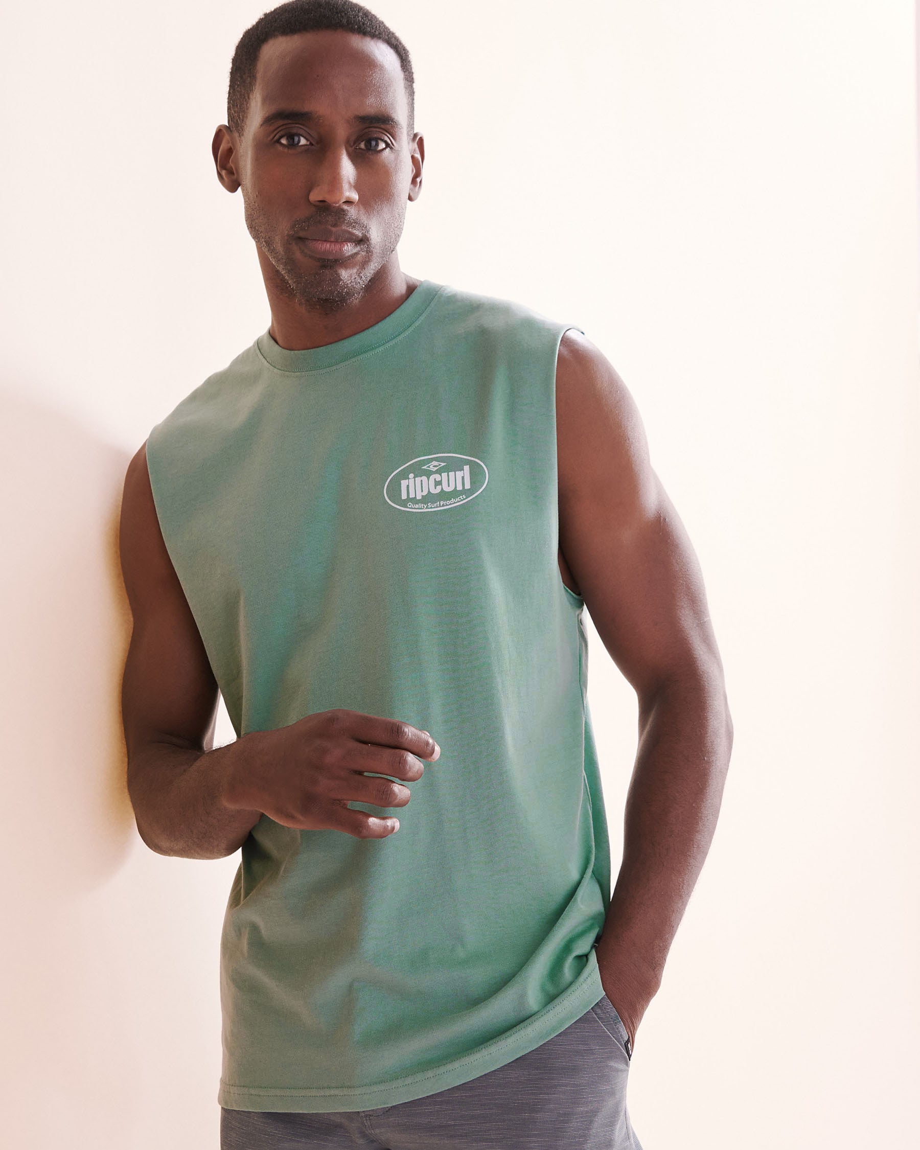 RIP CURL Everyday Muscle Tank Top Blue 0V1MTE - View1