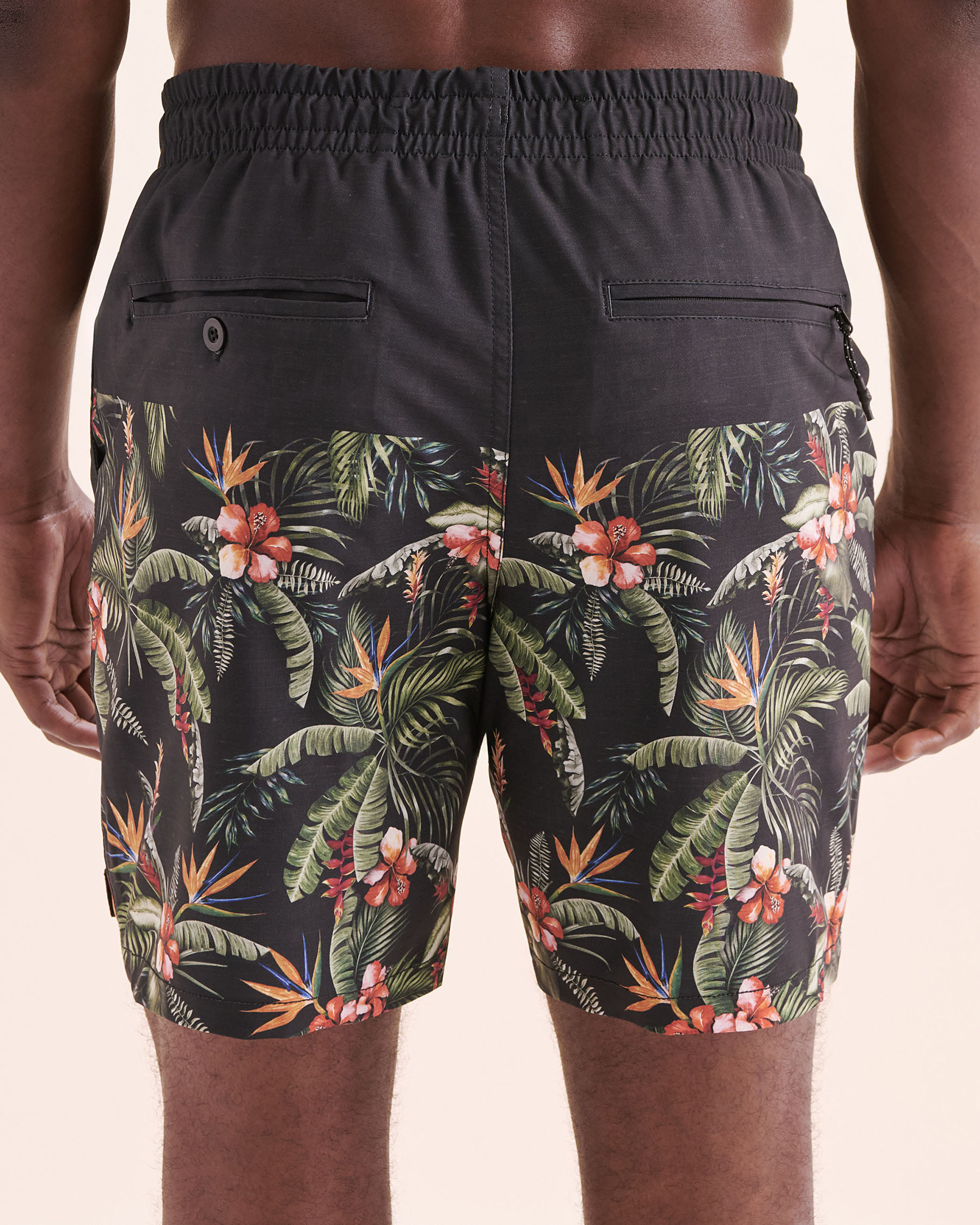 LUCKY ALOHA Marsh Mesh Volley Swimsuit Black MAR1020 - View2