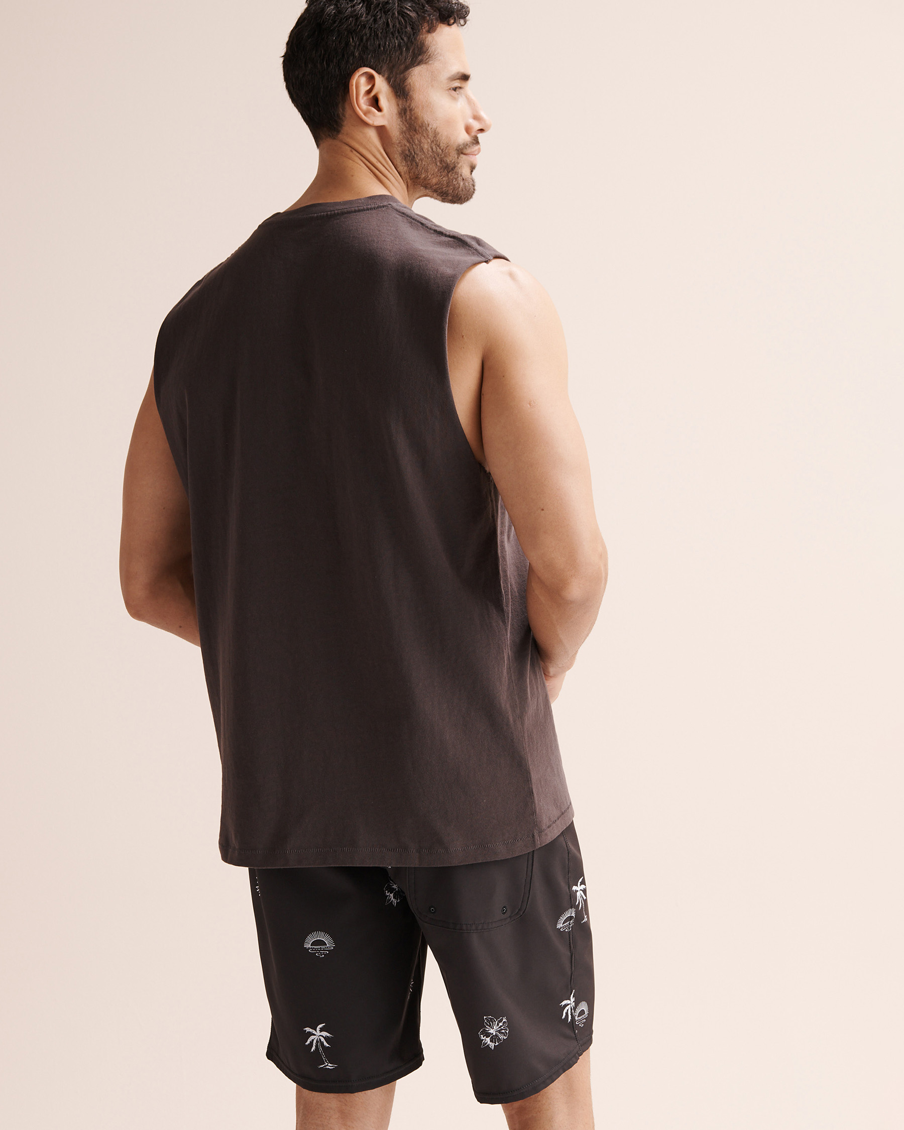RIP CURL Plain Wash Muscle Tank Top Black 0BVMTE - View2