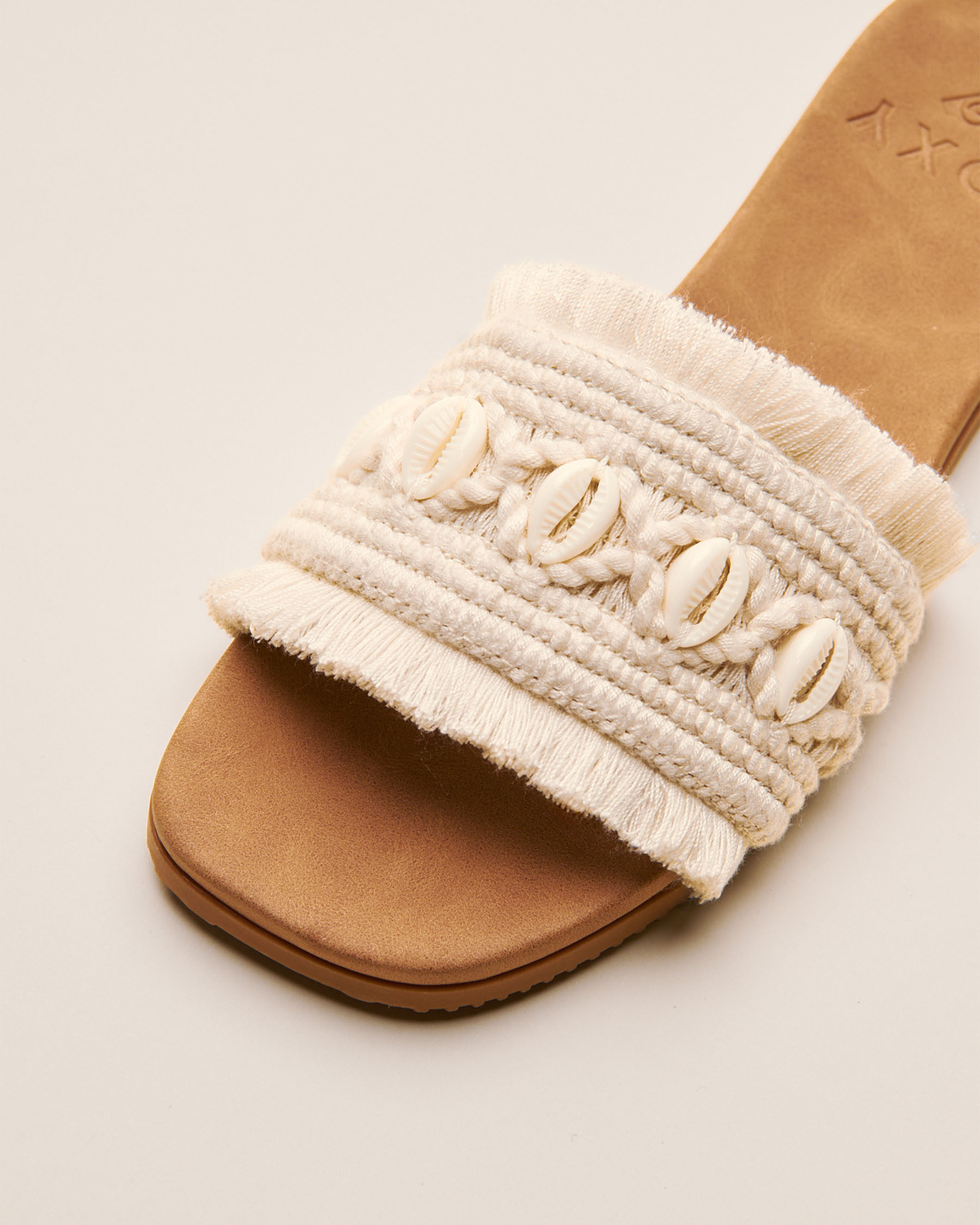 ROXY Positano Slide Beige and white 13901837 - View6