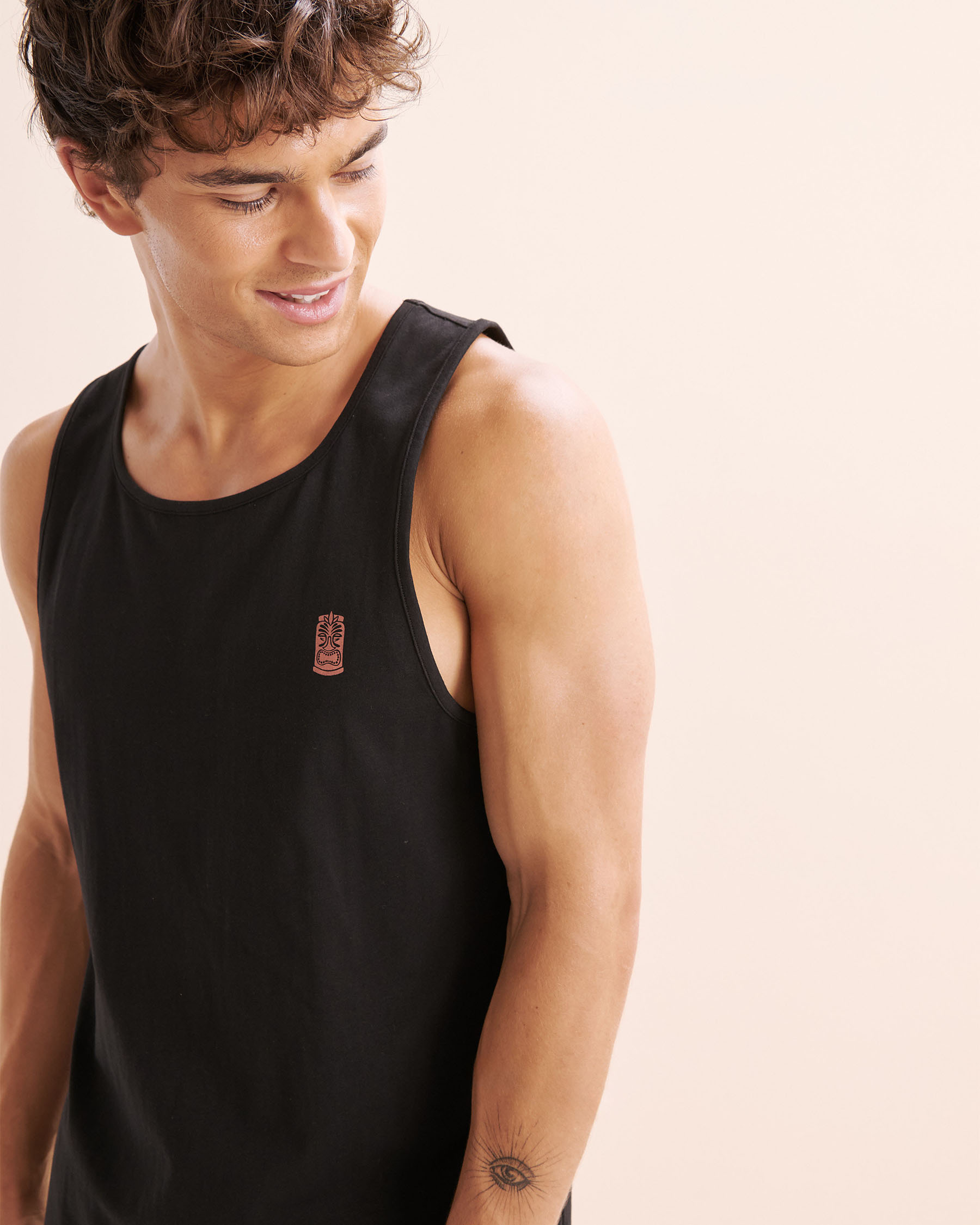 HAMABE Tank Top Black 04100046 - View5