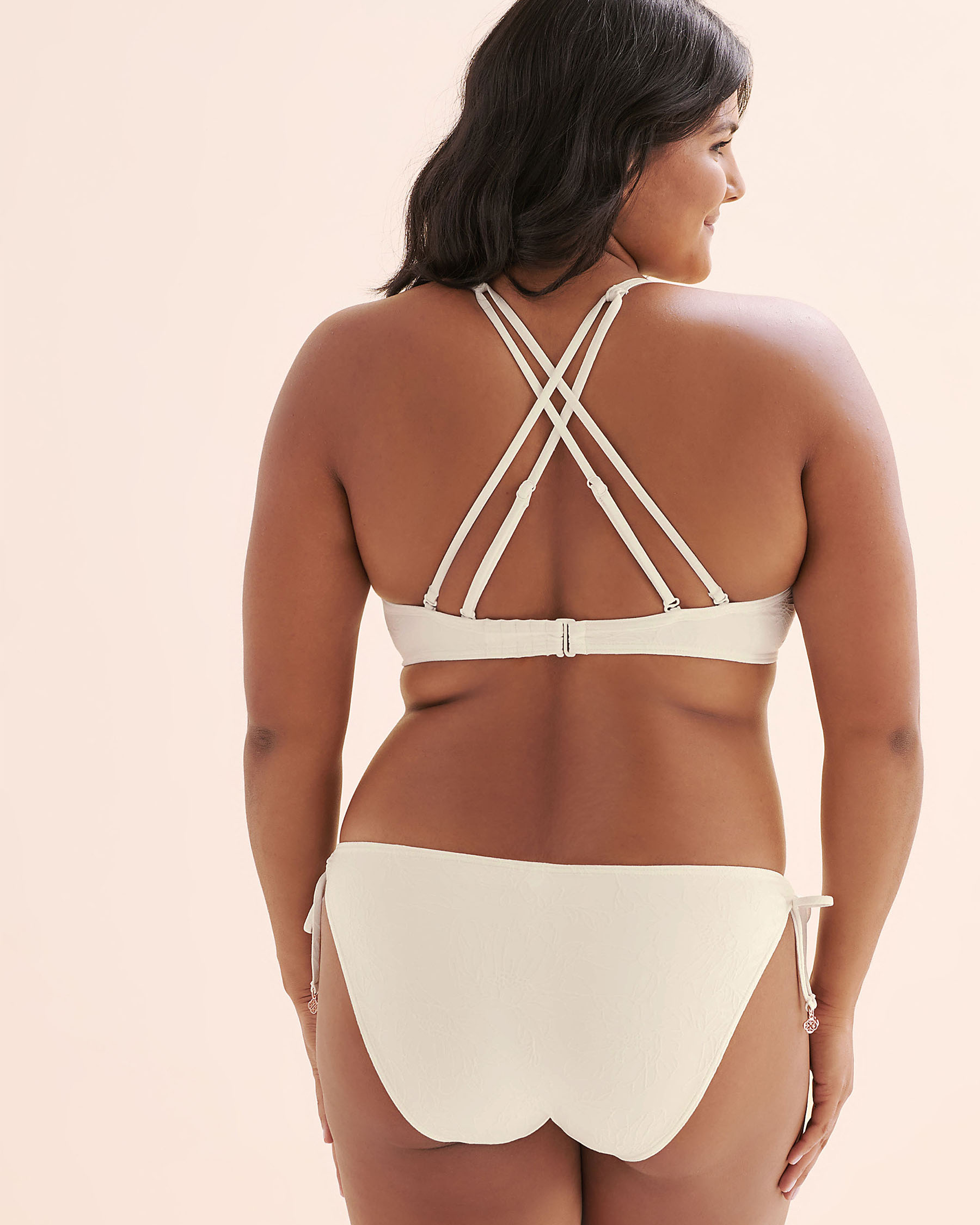 TURQUOISE COUTURE Textured Push-Up Bikini Top White 01100479 - View11