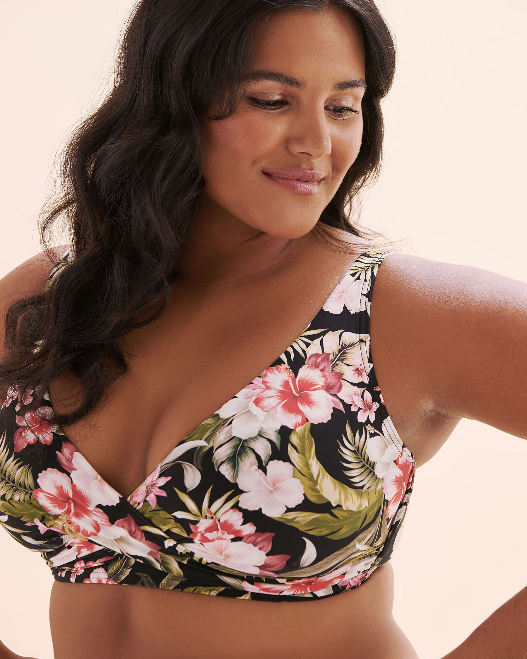 ARTESANDS Tropisian Delacroix D Cup Bikini Top Black AT3711TN - View7