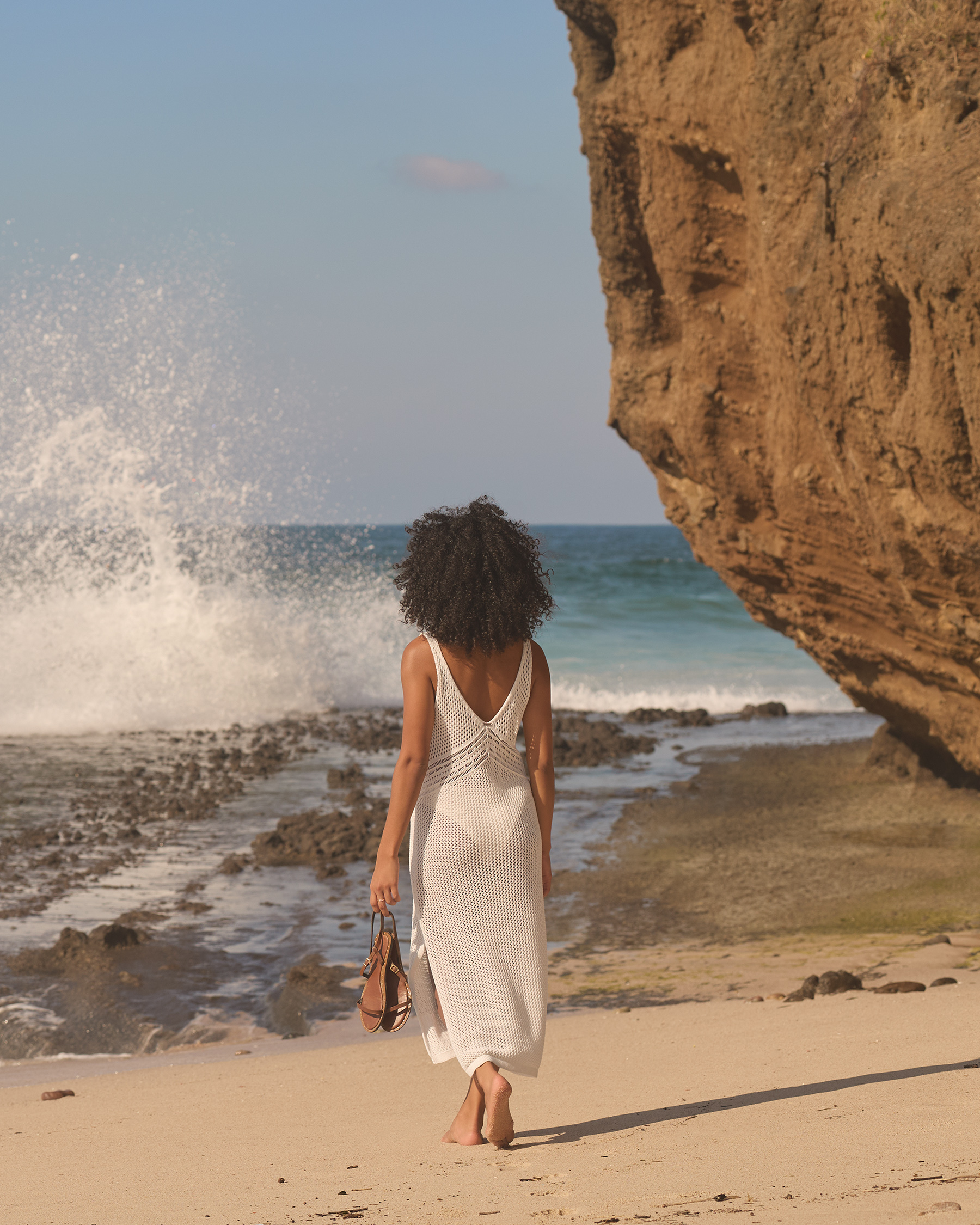 MY BIKINI STORY Long Crochet Dress White 02300184 - View3