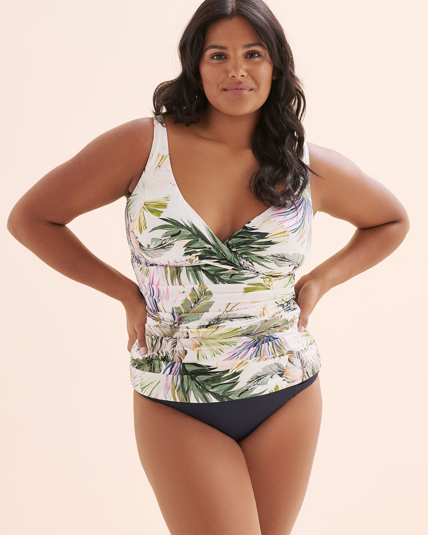 ARTESANDS Lushara Delacroix Multifit Cup Tankini Top White AT3721LS - View4