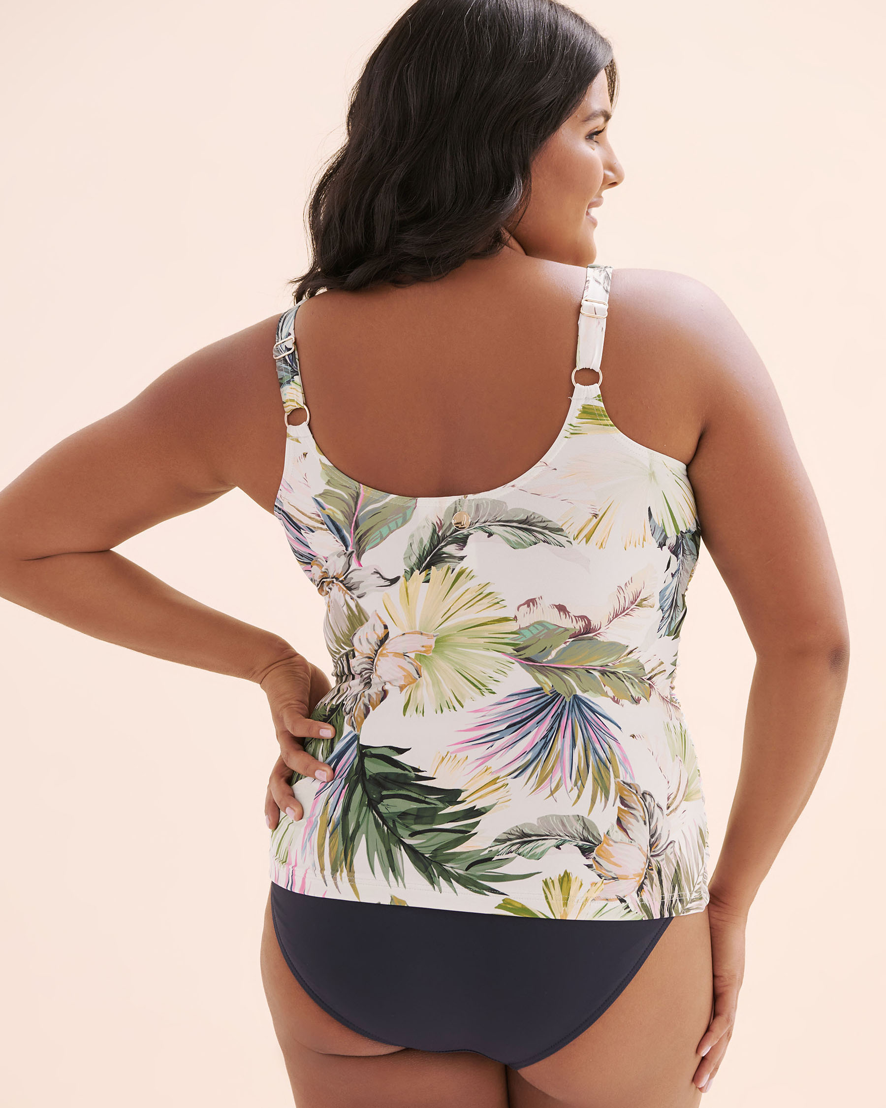 ARTESANDS Lushara Delacroix Multifit Cup Tankini Top White AT3721LS - View5