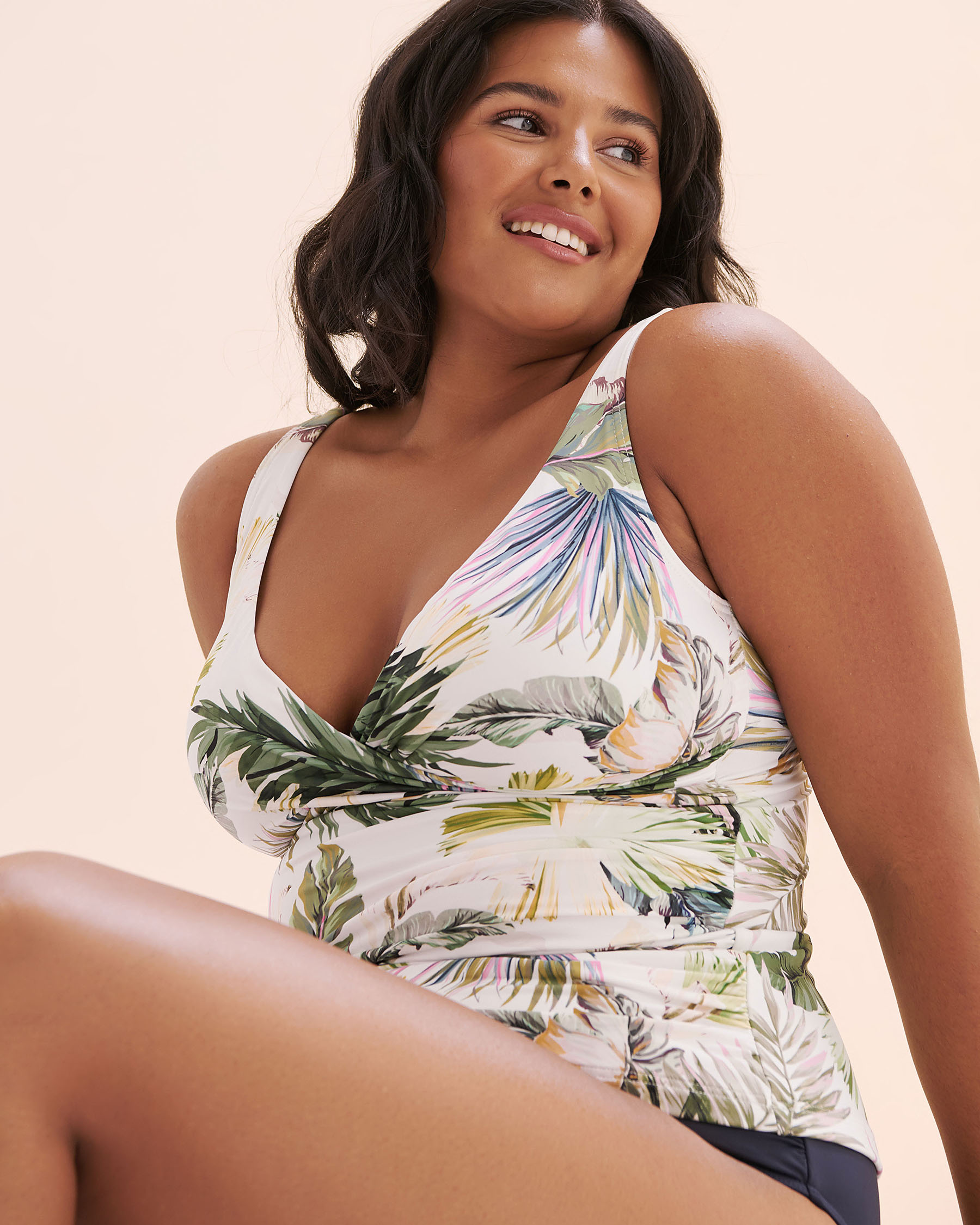 ARTESANDS Lushara Delacroix Multifit Cup Tankini Top White AT3721LS - View8