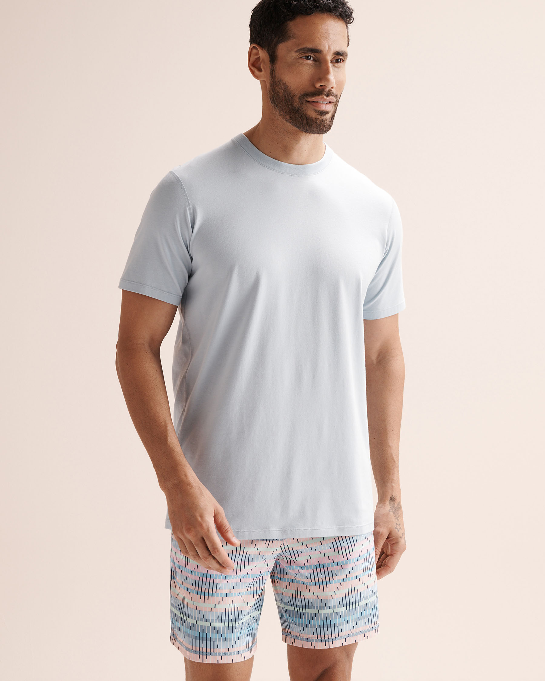 SAXX Cooling Cotton Tee Blue SXTS82 - View2
