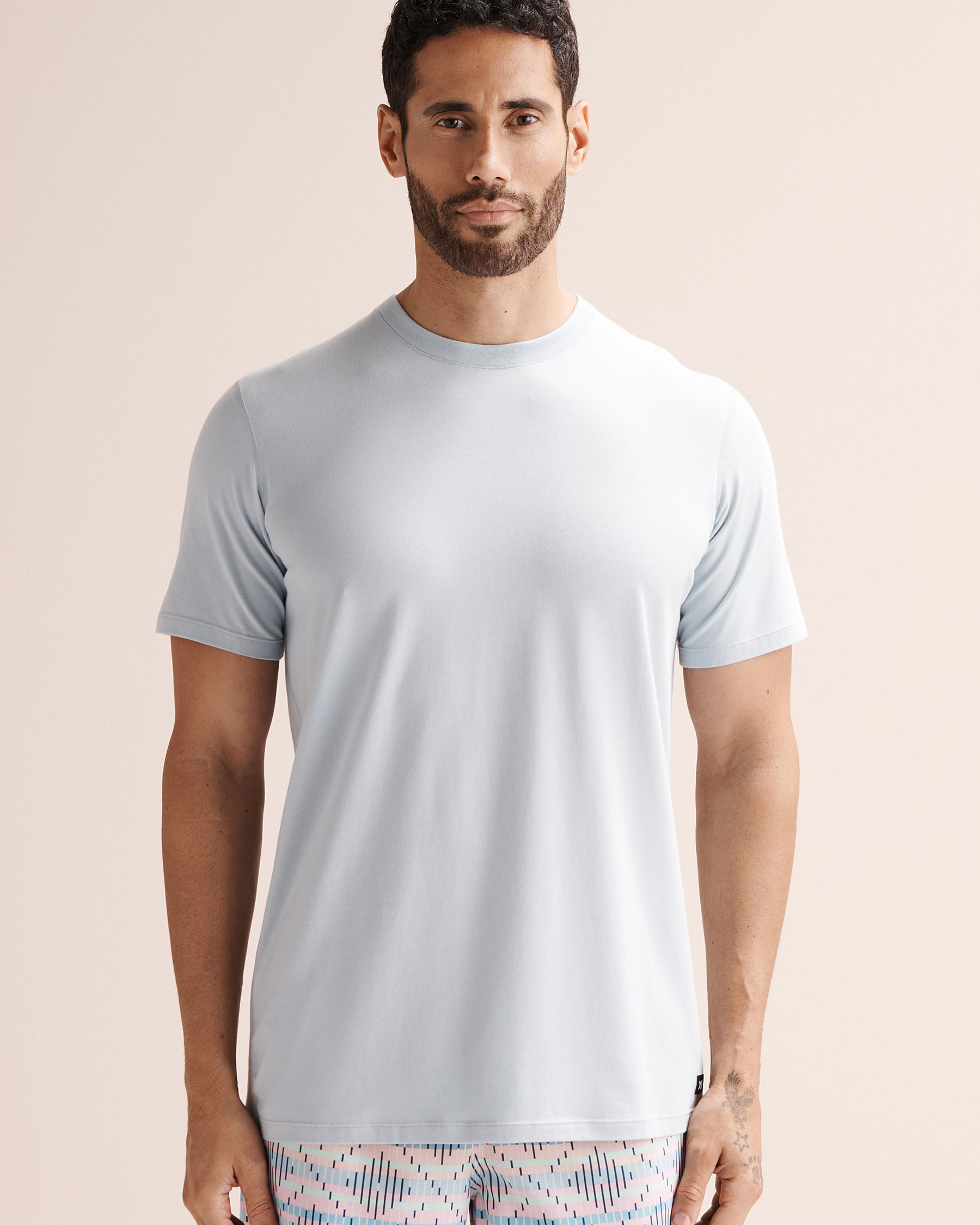 SAXX Cooling Cotton Tee Blue SXTS82 - View1