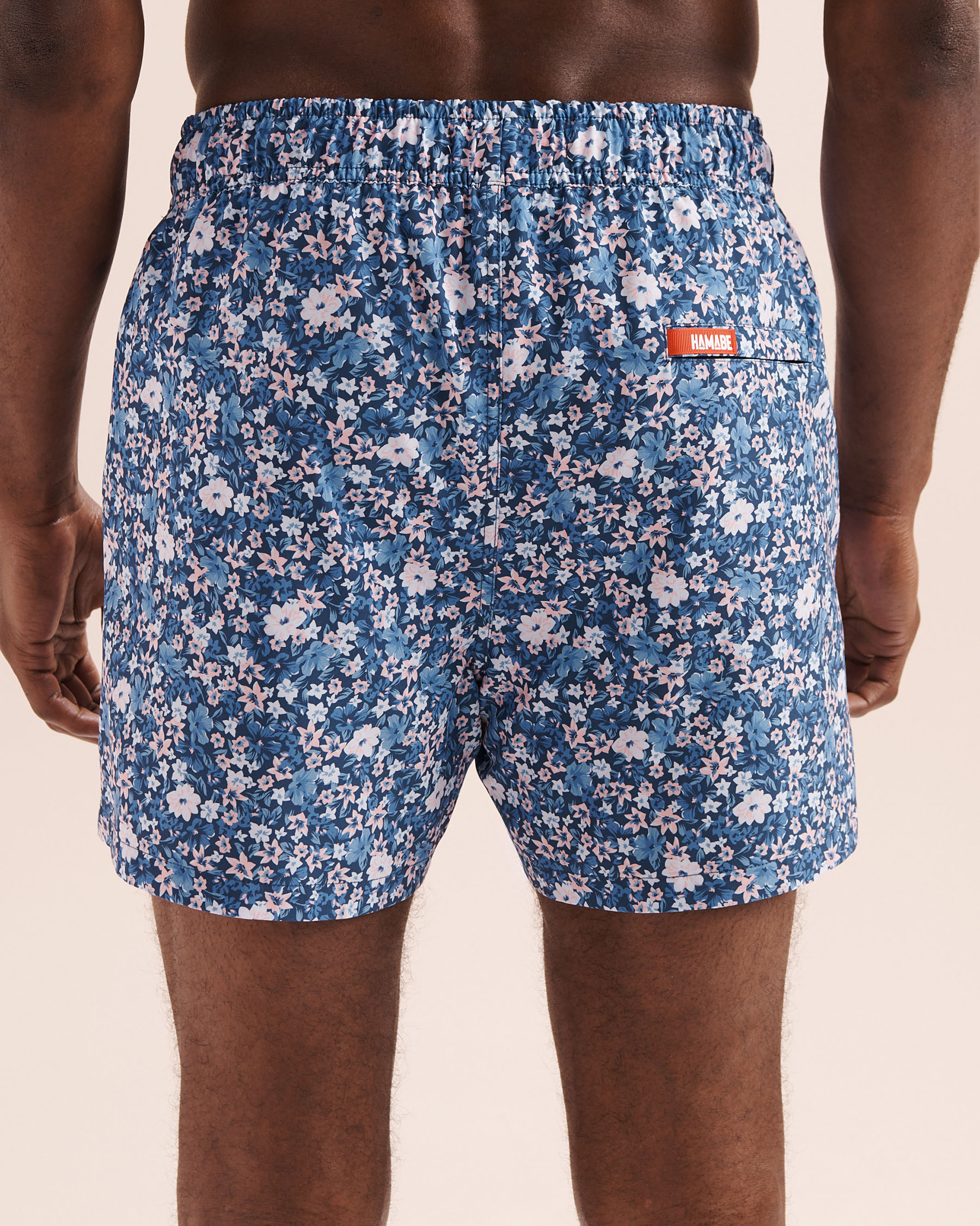 HAMABE Floral Comfort Liner Volley Swimsuit Blue 03100075 - View4