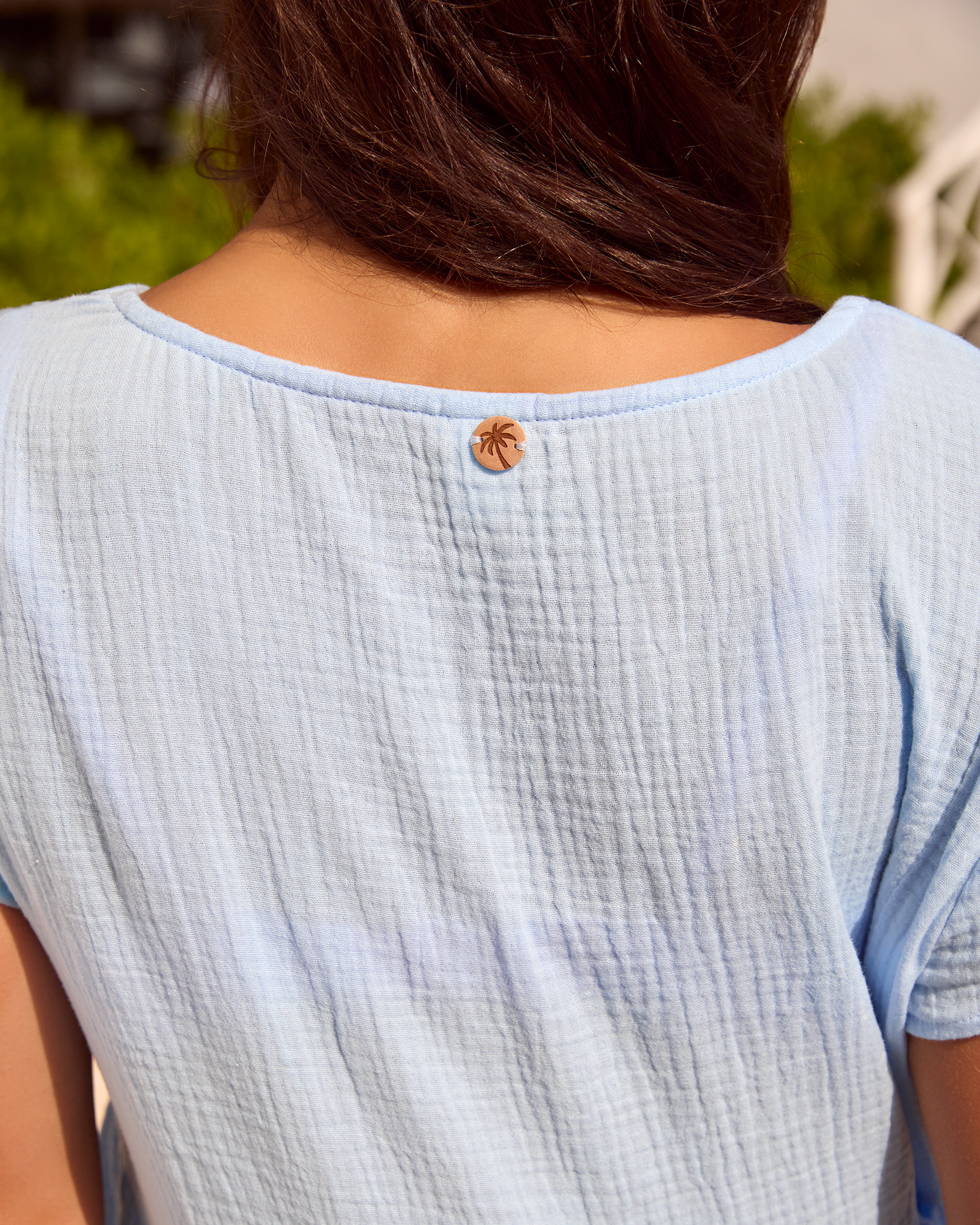 OFF THE BEACH Wrinkle Dress Blue 02300191 - View5