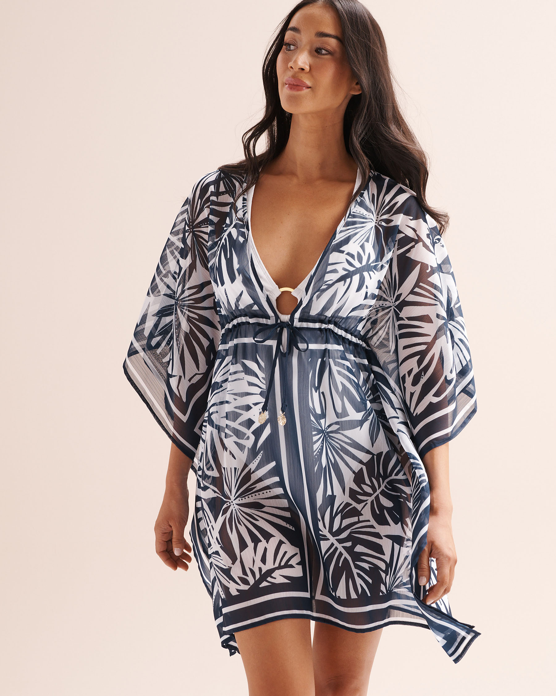 BLEU ROD BEATTIE Tropical Tango Caftan Blue RBTT26802-J - View4