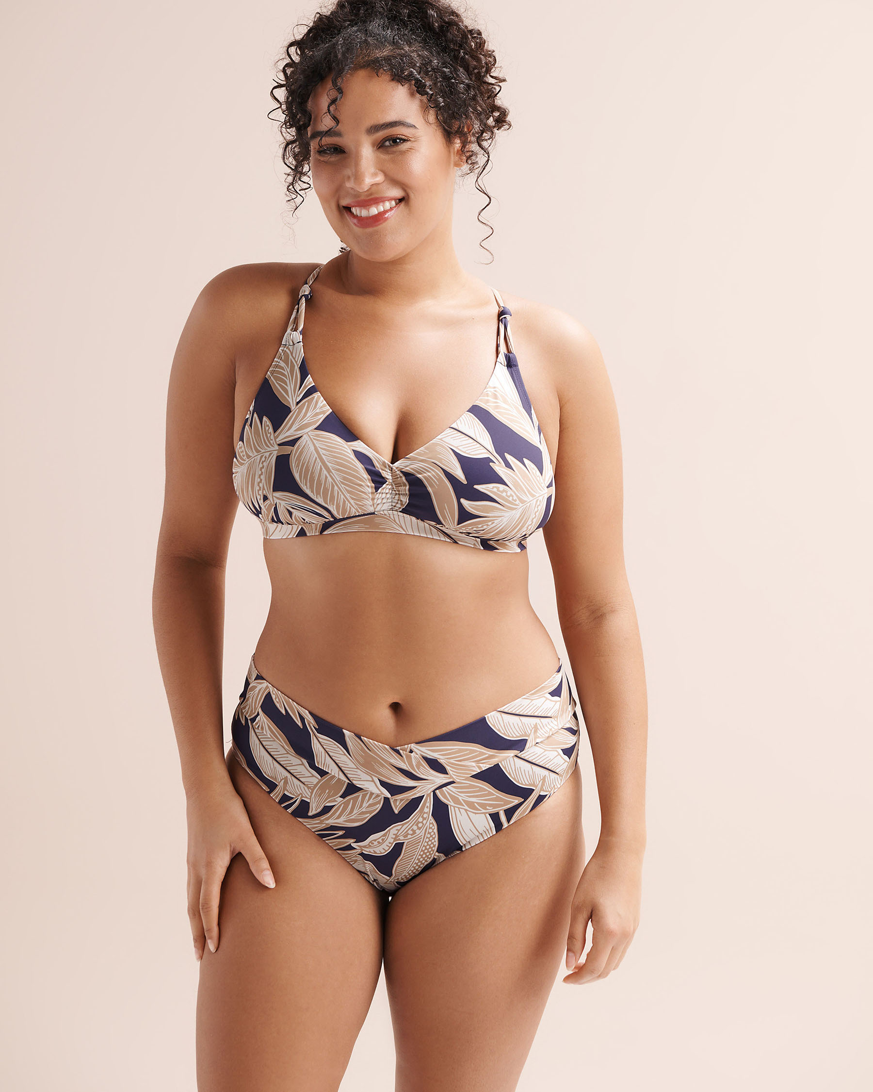 SKYE Savage Rachel High-Waist V Cut Bikini Bottom Abyssal Blue SK815254 - View4