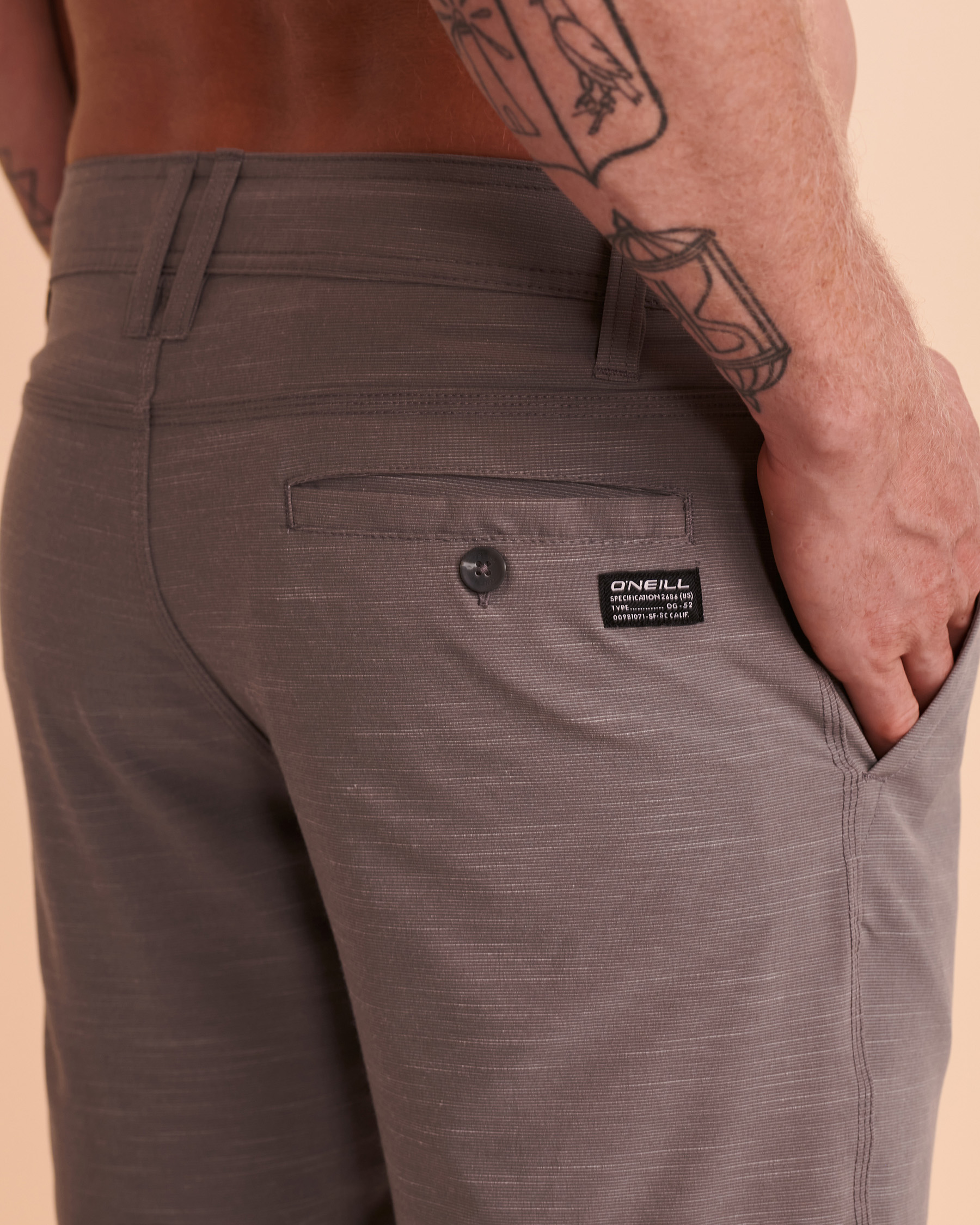 O'NEILL LOCKED SLUB Hybrid Short Grey SP018A025C - View3